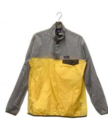Patagonia（パタゴニア）の古着「Houdini SnapT PullOver」｜グレー×イエロー