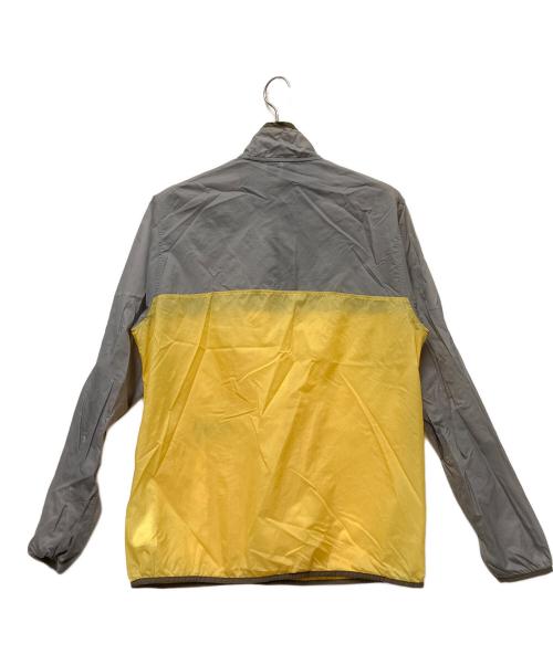 Patagonia（パタゴニア）Patagonia (パタゴニア) Houdini SnapT PullOver グレー×イエロー サイズ:Mの古着・服飾アイテム