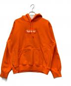 SUPREMEシュプリーム）の古着「Box Logo hooded Sweatshirt」｜オレンジ