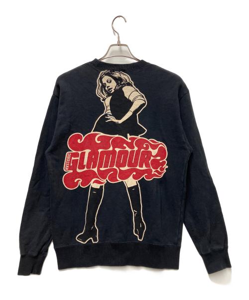 Hysteric Glamour（ヒステリックグラマー）Hysteric Glamour (ヒステリックグラマー) プリントスウェット ブラック×レッド サイズ:Mの古着・服飾アイテム