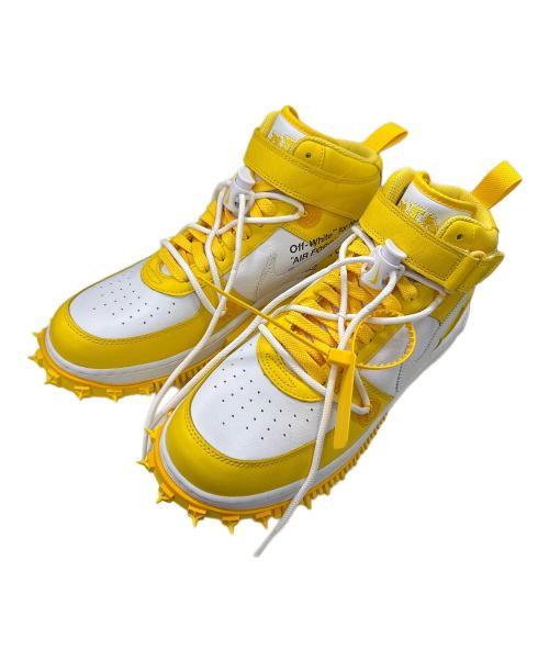 NIKE（ナイキ）NIKE (ナイキ) OFFWHITE (オフホワイト) AIR FORCE 1 MID(エアフォース1ミッド) イエロー サイズ:29の古着・服飾アイテム