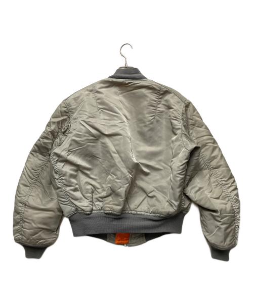 ALPHA（アルファ）ALPHA (アルファ) MA-1ジャケット ライトグレー サイズ:Lの古着・服飾アイテム