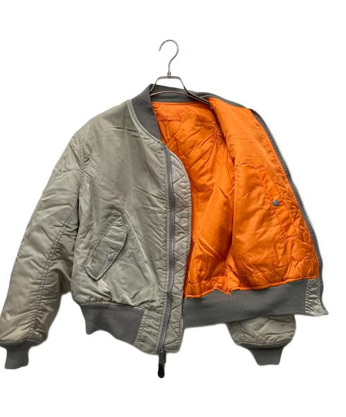 ALPHA（アルファ）ALPHA (アルファ) MA-1ジャケット ライトグレー サイズ:Lの古着・服飾アイテム