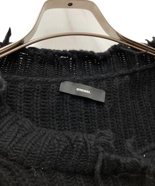 DIESEL（ディーゼル）DIESEL (ディーゼル) 厚手ニット ブラック サイズ:XXSの古着・服飾アイテム