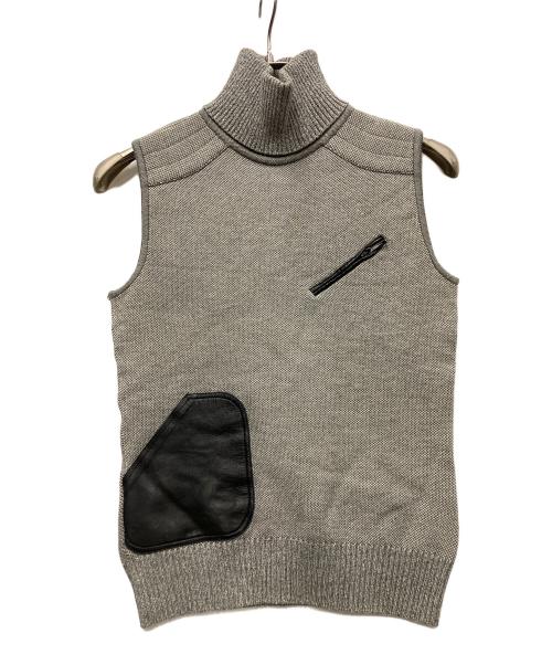 Christian Dior（クリスチャン ディオール）Christian Dior (クリスチャン ディオール) ニットベスト グレー サイズ:40の古着・服飾アイテム
