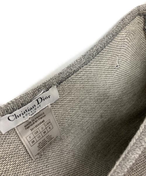 Christian Dior（クリスチャン ディオール）Christian Dior (クリスチャン ディオール) ニットスカート グレー サイズ:38の古着・服飾アイテム