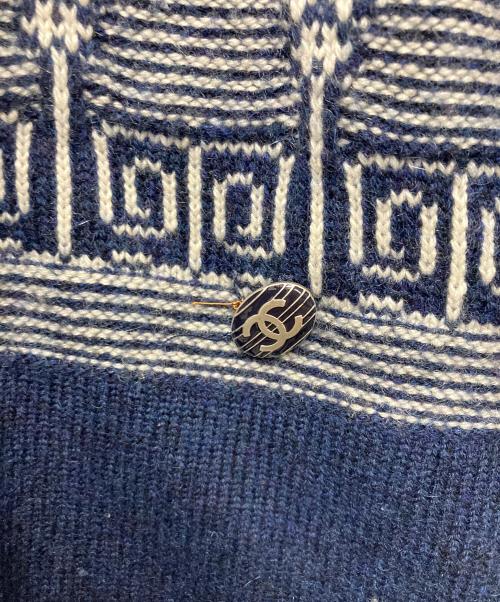 CHANEL（シャネル）CHANEL (シャネル) 厚手ニット ネイビー サイズ:36の古着・服飾アイテム