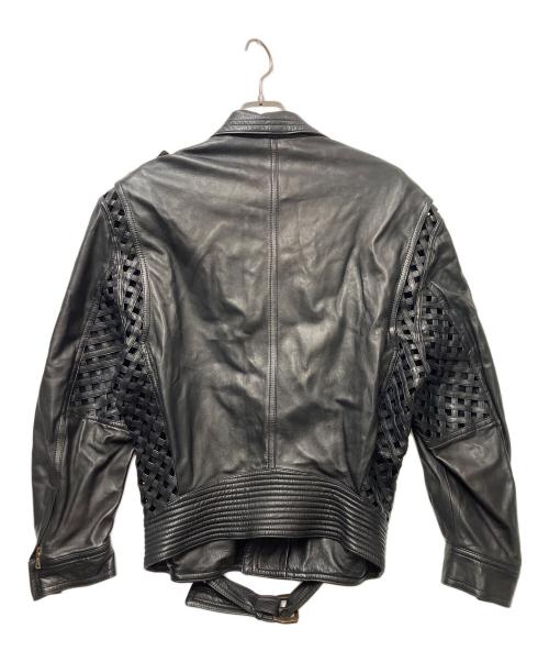 GIANNI VERSACE（ジャンニ・ヴェルサーチ）GIANNI VERSACE (ジャンニ・ヴェルサーチ) レザージャケット ブラック サイズ:不明の古着・服飾アイテム