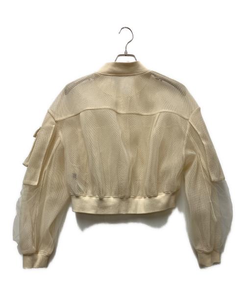 MAISON SPECIAL（メゾンスペシャル）MAISON SPECIAL (メゾンスペシャル) チュールレイヤードブルゾン アイボリー サイズ:Freeの古着・服飾アイテム