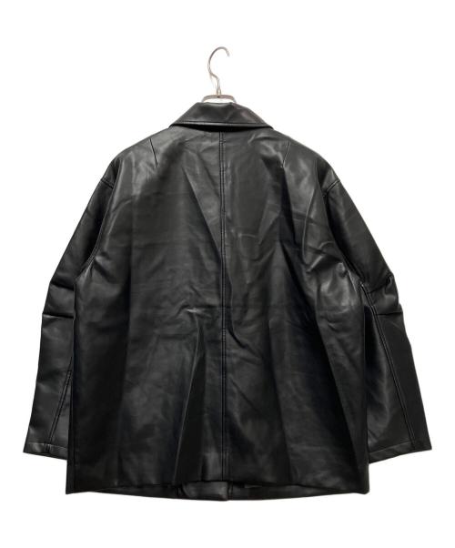 CITEN（シテン）CITEN (シテン) フェイクレザージャケット ブラック サイズ:Mの古着・服飾アイテム