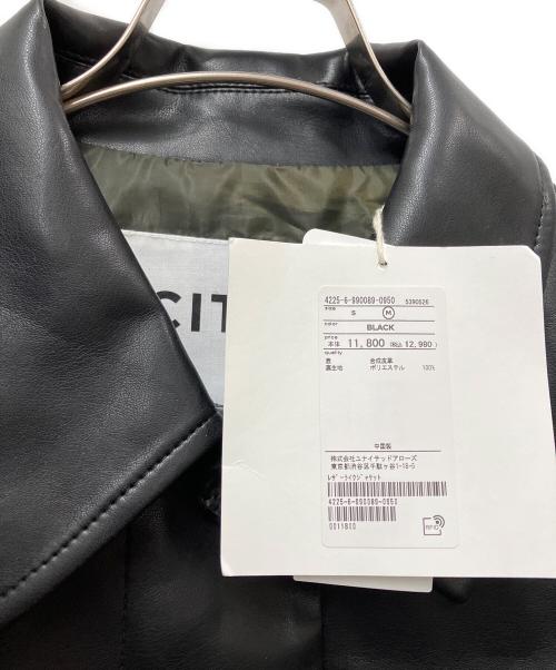 CITEN（シテン）CITEN (シテン) フェイクレザージャケット ブラック サイズ:Mの古着・服飾アイテム