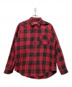 Hysteric Glamourヒステリックグラマー）の古着「長袖シャツ」｜レッド×ブラック