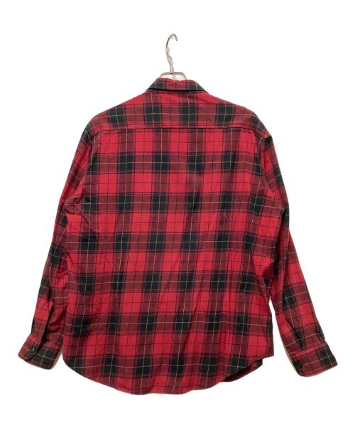 Hysteric Glamour（ヒステリックグラマー）Hysteric Glamour (ヒステリックグラマー) 長袖シャツ レッド×ブラック サイズ:Mの古着・服飾アイテム