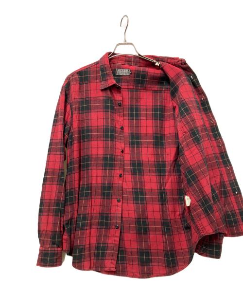 Hysteric Glamour（ヒステリックグラマー）Hysteric Glamour (ヒステリックグラマー) 長袖シャツ レッド×ブラック サイズ:Mの古着・服飾アイテム