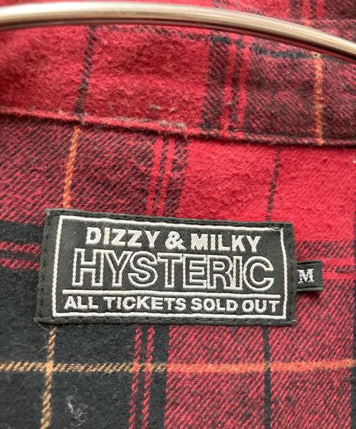 Hysteric Glamour（ヒステリックグラマー）Hysteric Glamour (ヒステリックグラマー) 長袖シャツ レッド×ブラック サイズ:Mの古着・服飾アイテム
