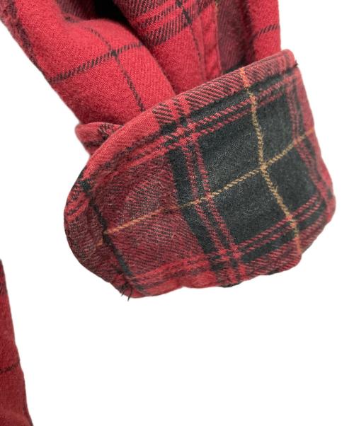 Hysteric Glamour（ヒステリックグラマー）Hysteric Glamour (ヒステリックグラマー) 長袖シャツ レッド×ブラック サイズ:Mの古着・服飾アイテム