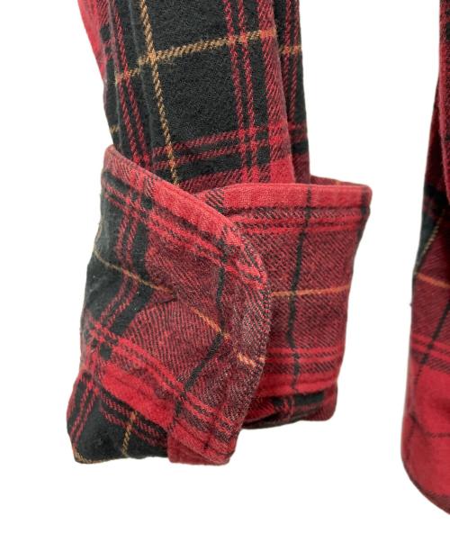 Hysteric Glamour（ヒステリックグラマー）Hysteric Glamour (ヒステリックグラマー) 長袖シャツ レッド×ブラック サイズ:Mの古着・服飾アイテム