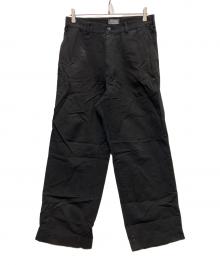 Hysteric Glamour（ヒステリックグラマー）の古着「和紙チノ 尾錠付ワークパンツ」｜ブラック