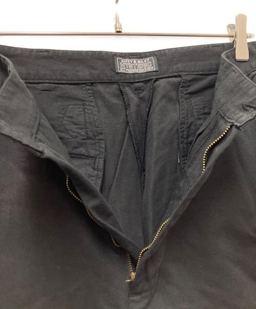 Hysteric Glamour（ヒステリックグラマー）Hysteric Glamour (ヒステリックグラマー) 和紙チノ 尾錠付ワークパンツ ブラック サイズ:Mの古着・服飾アイテム