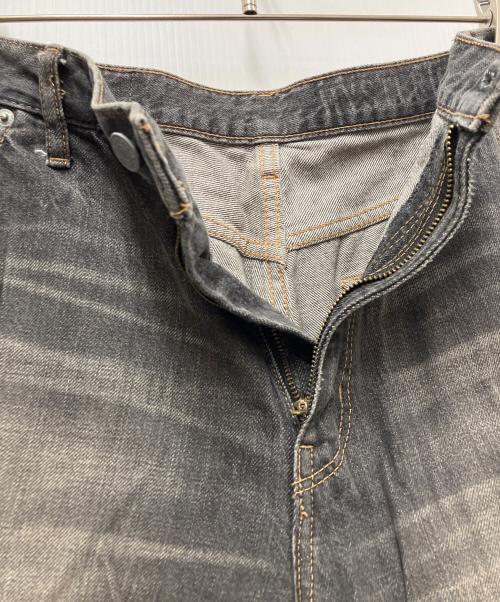 Hysteric Glamour（ヒステリックグラマー）Hysteric Glamour (ヒステリックグラマー) KC加工 ワイドデニムパンツ グレー サイズ:28の古着・服飾アイテム