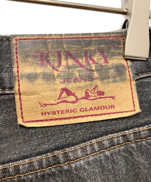 Hysteric Glamour（ヒステリックグラマー）Hysteric Glamour (ヒステリックグラマー) KC加工 ワイドデニムパンツ グレー サイズ:28の古着・服飾アイテム