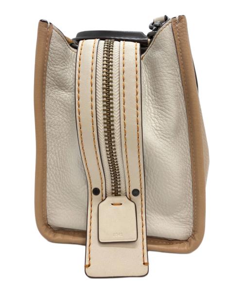 COACH（コーチ）COACH (コーチ) 2WAYバッグ ベージュ×ブラウンの古着・服飾アイテム
