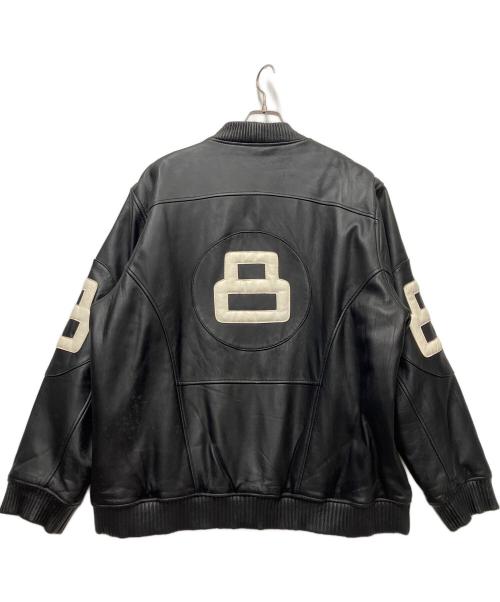 BUBBLE WELL（バブルウェル）BUBBLE WELL (バブルウェル) レザーボンバージャケット ブラック サイズ:6XLの古着・服飾アイテム