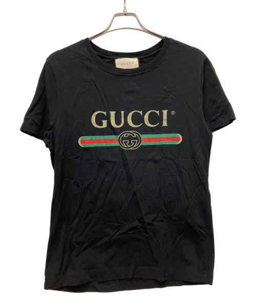 GUCCI（グッチ）GUCCI (グッチ) 半袖カットソー ブラック サイズ:XSの古着・服飾アイテム