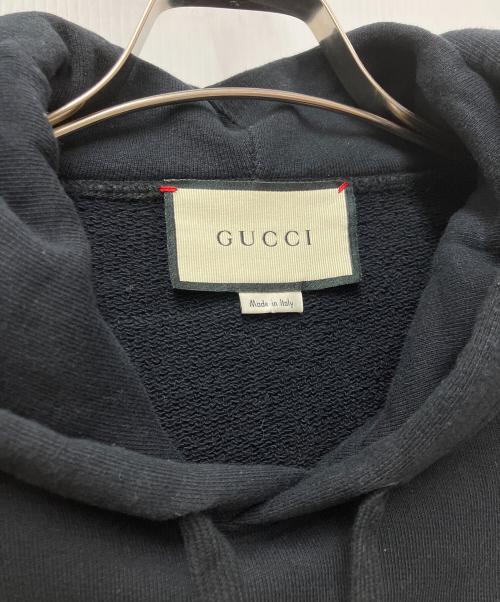 GUCCI（グッチ）GUCCI (グッチ) プルオーバーパーカー ブラック サイズ:XSの古着・服飾アイテム