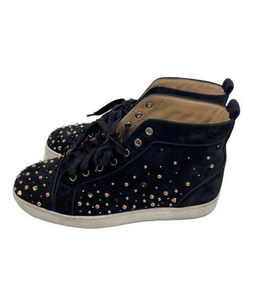 Christian Louboutin（クリスチャン・ルブタン）Christian Louboutin (クリスチャン・ルブタン) ハイカットスニーカー ブラック サイズ:40 1/2の古着・服飾アイテム