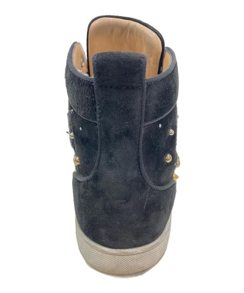Christian Louboutin（クリスチャン・ルブタン）Christian Louboutin (クリスチャン・ルブタン) ハイカットスニーカー ブラック サイズ:40 1/2の古着・服飾アイテム