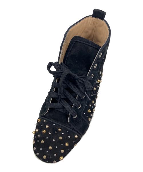Christian Louboutin（クリスチャン・ルブタン）Christian Louboutin (クリスチャン・ルブタン) ハイカットスニーカー ブラック サイズ:40 1/2の古着・服飾アイテム