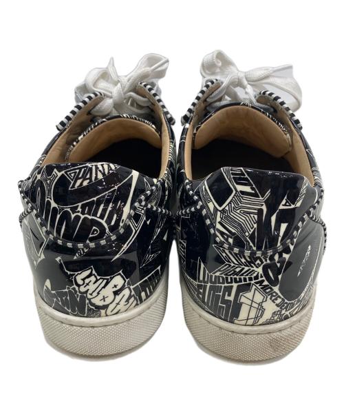 Christian Louboutin（クリスチャン・ルブタン）Christian Louboutin (クリスチャン・ルブタン) ローカットスニーカー ブラック×ホワイト サイズ:42 1/2の古着・服飾アイテム