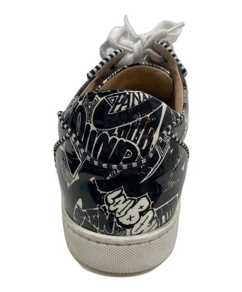 Christian Louboutin（クリスチャン・ルブタン）Christian Louboutin (クリスチャン・ルブタン) ローカットスニーカー ブラック×ホワイト サイズ:42 1/2の古着・服飾アイテム
