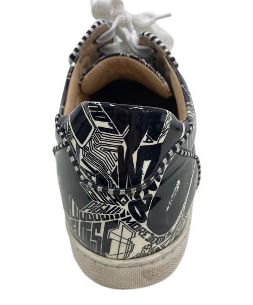 Christian Louboutin（クリスチャン・ルブタン）Christian Louboutin (クリスチャン・ルブタン) ローカットスニーカー ブラック×ホワイト サイズ:42 1/2の古着・服飾アイテム