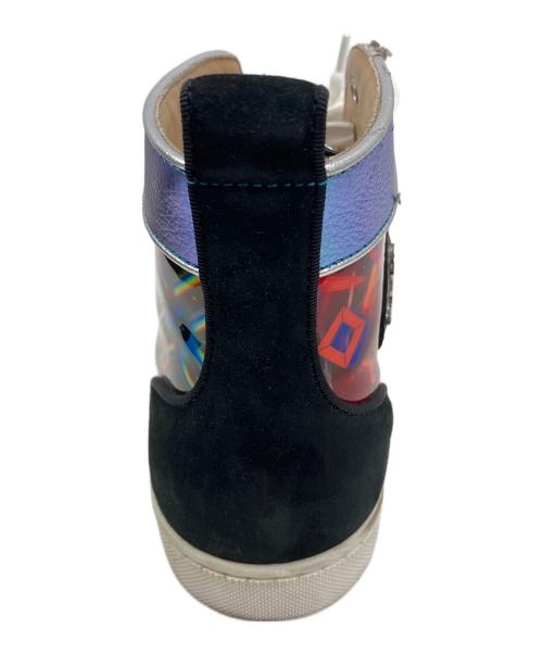 Christian Louboutin（クリスチャン・ルブタン）Christian Louboutin (クリスチャン・ルブタン) LOUIS ORLATO FLAT DISCO ハイカットスニーカー パープル×ブラック サイズ:41の古着・服飾アイテム