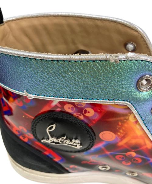 Christian Louboutin（クリスチャン・ルブタン）Christian Louboutin (クリスチャン・ルブタン) LOUIS ORLATO FLAT DISCO ハイカットスニーカー パープル×ブラック サイズ:41の古着・服飾アイテム