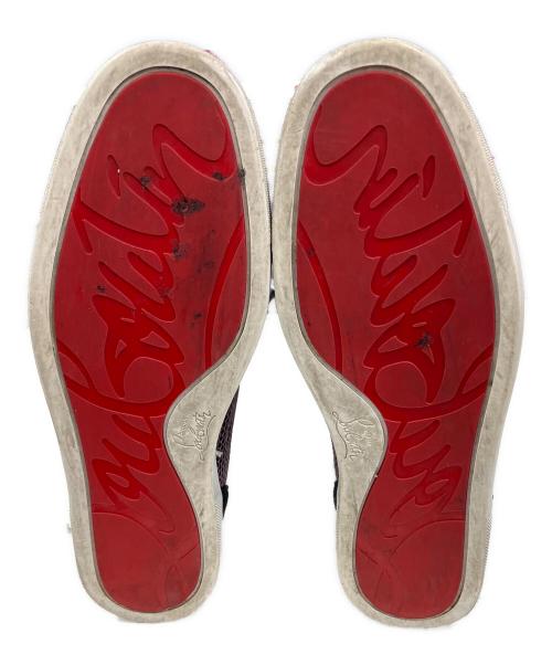 Christian Louboutin（クリスチャン・ルブタン）Christian Louboutin (クリスチャン・ルブタン) ルイス スタッズハイカットスニーカー ブラック×ピンク サイズ:42 1/2の古着・服飾アイテム