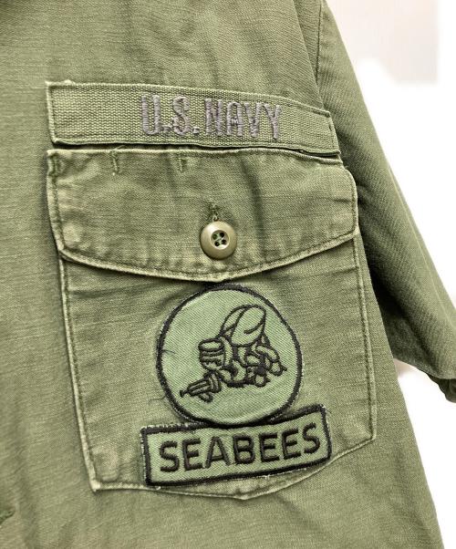 KNOX（ノックス）KNOX (ノックス) U'S NAVY (アメリカ海軍) ユーティリティシャツ カーキ サイズ:不明の古着・服飾アイテム