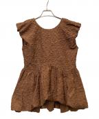 COCODEALココディール）の古着「ノースリーブブラウス」｜ブラウン