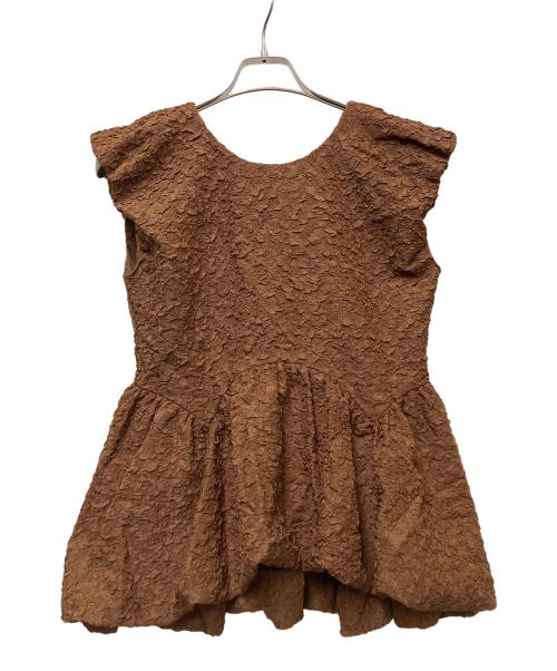 COCODEAL（ココディール）COCODEAL (ココディール) ノースリーブブラウス ブラウン サイズ:Mの古着・服飾アイテム