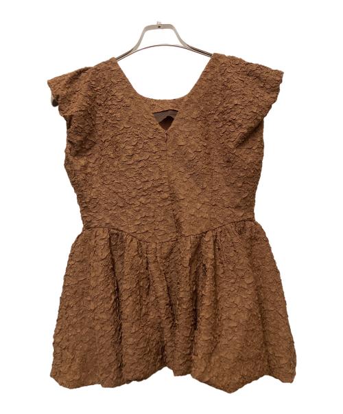 COCODEAL（ココディール）COCODEAL (ココディール) ノースリーブブラウス ブラウン サイズ:Mの古着・服飾アイテム