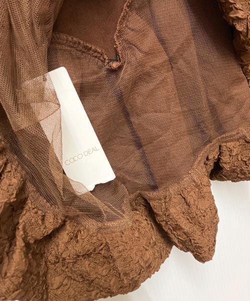 COCODEAL（ココディール）COCODEAL (ココディール) ノースリーブブラウス ブラウン サイズ:Mの古着・服飾アイテム