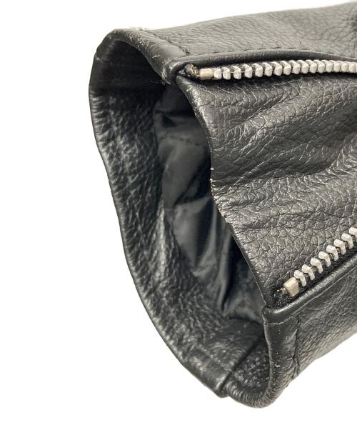 Axel（アクセル）AXEL (アクセル) レザーライダースジャケット ブラック サイズ:Lの古着・服飾アイテム