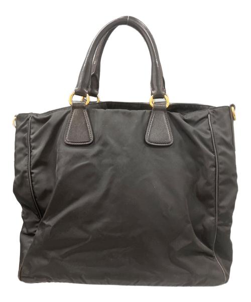 PRADA（プラダ）PRADA (プラダ) テスートハンドバッグ ブラックの古着・服飾アイテム