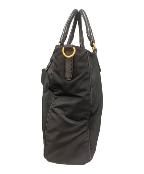 PRADA（プラダ）PRADA (プラダ) テスートハンドバッグ ブラックの古着・服飾アイテム