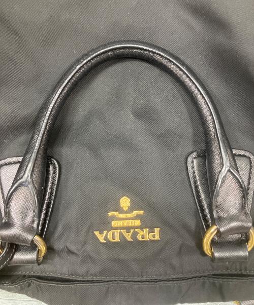 PRADA（プラダ）PRADA (プラダ) テスートハンドバッグ ブラックの古着・服飾アイテム