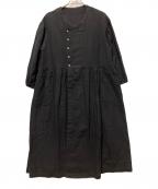 universal sevenユニヴァーサルセブン）の古着「長袖ワンピース」｜ブラック