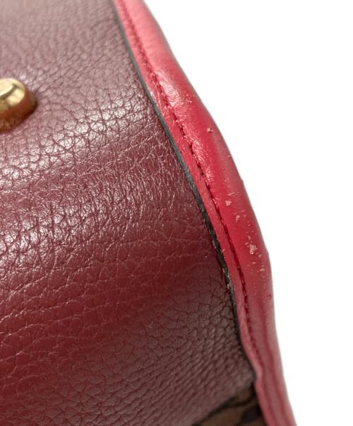 COACH（コーチ）COACH (コーチ) デンプシー40バッグ ピンク×ブラウンの古着・服飾アイテム