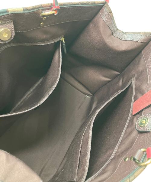COACH（コーチ）COACH (コーチ) デンプシー40バッグ ピンク×ブラウンの古着・服飾アイテム